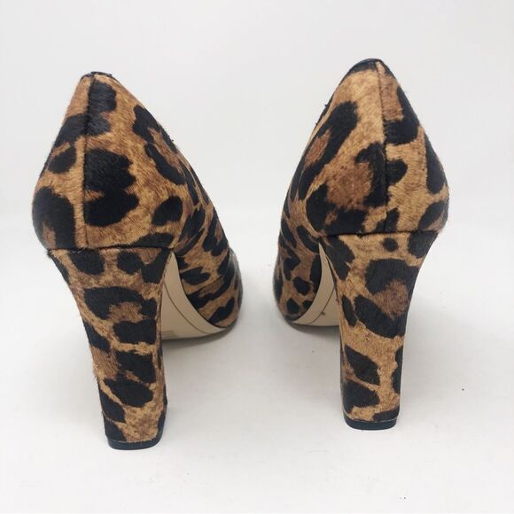 KARL LAGERFELD | Clari5 Leopard Animal Print Block Heel Pumps Women’s Size 8 - Picture 6 of 10
